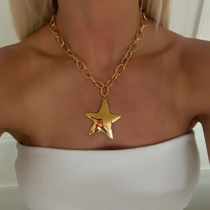 Star Necklace - Greige Goods