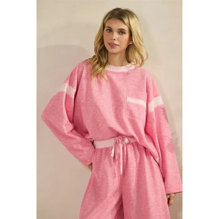 Stripe Contrast Lounge Set - Greige Goods