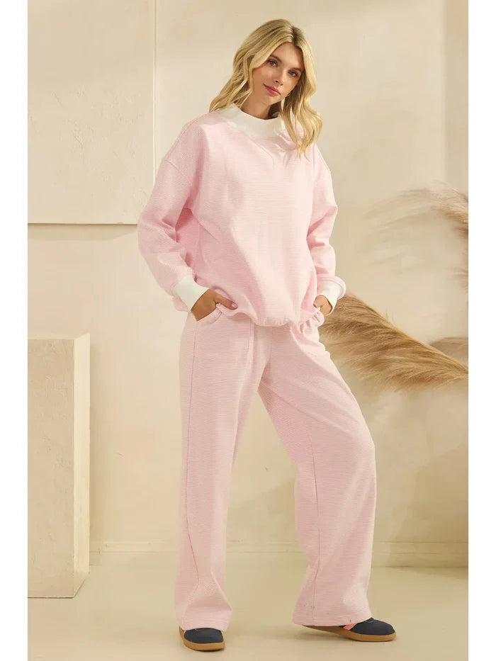 Striped Lounge Pants - Greige Goods