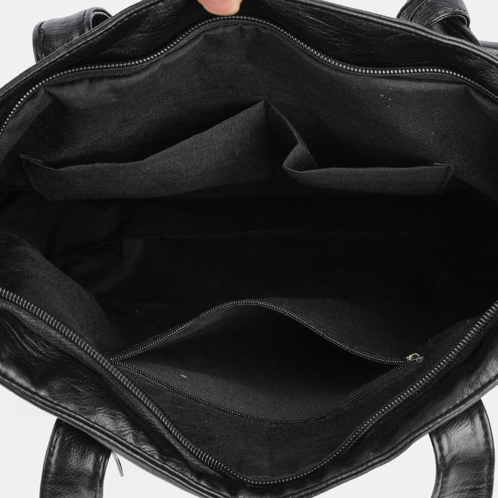 Stylish PU Leather Medium Handbag for Everyday Elegance