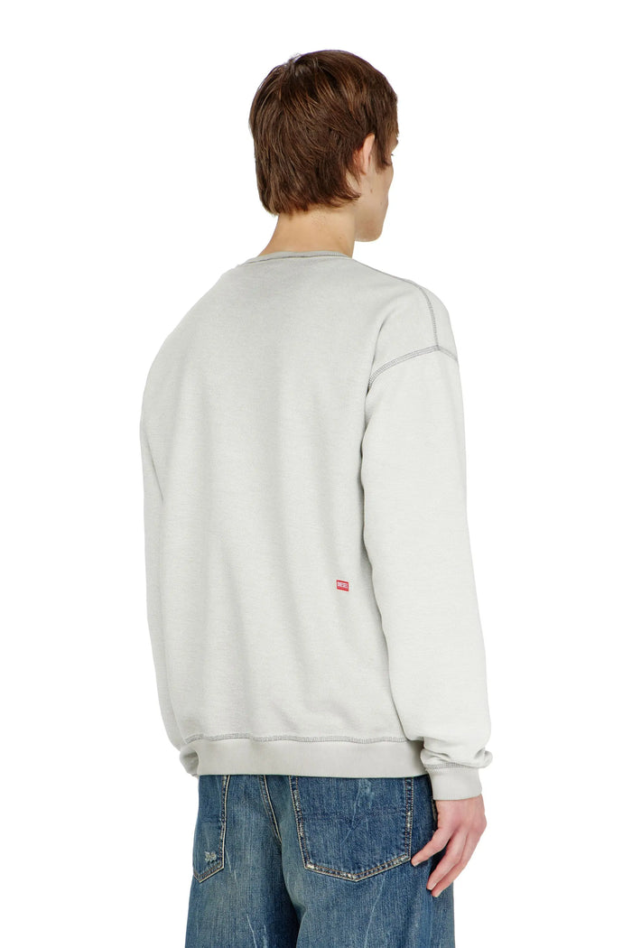 Sweatshirt with dévoré print