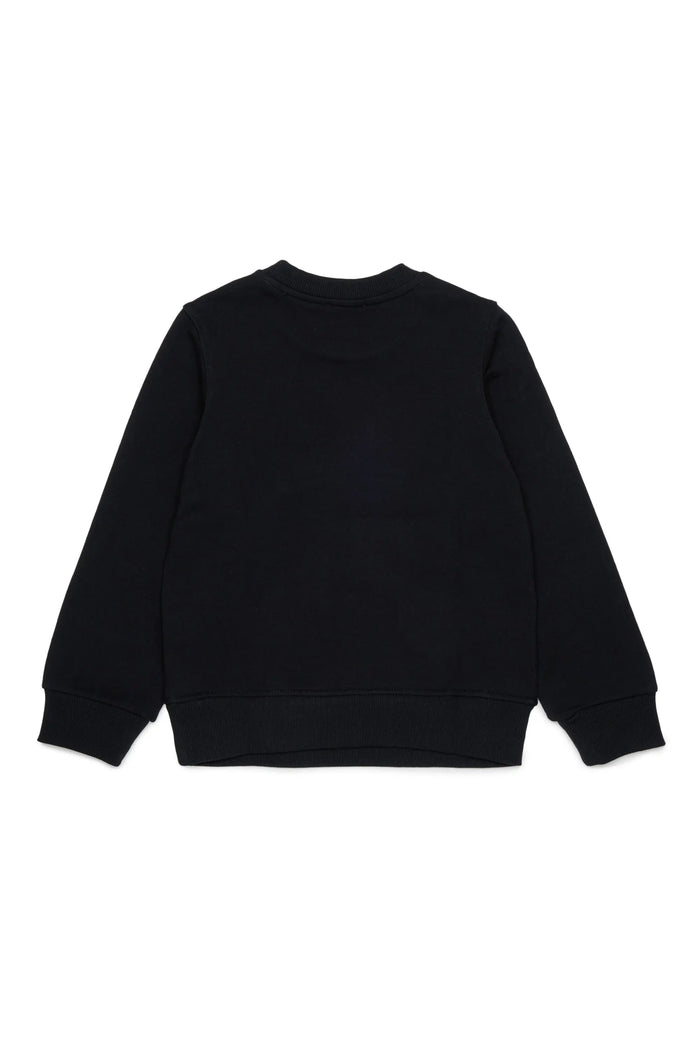 Sweatshirt with distressed-effect logo