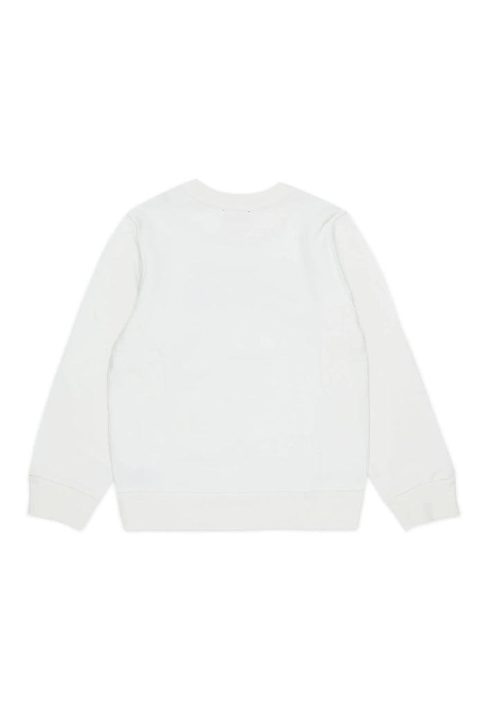 Sweatshirt with distressed-effect logo
