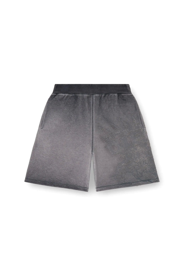 Sweatshorts with dévoré motifs