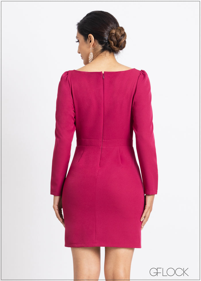 Sweetheart Bustier Detailed Mini Dress - 160623
