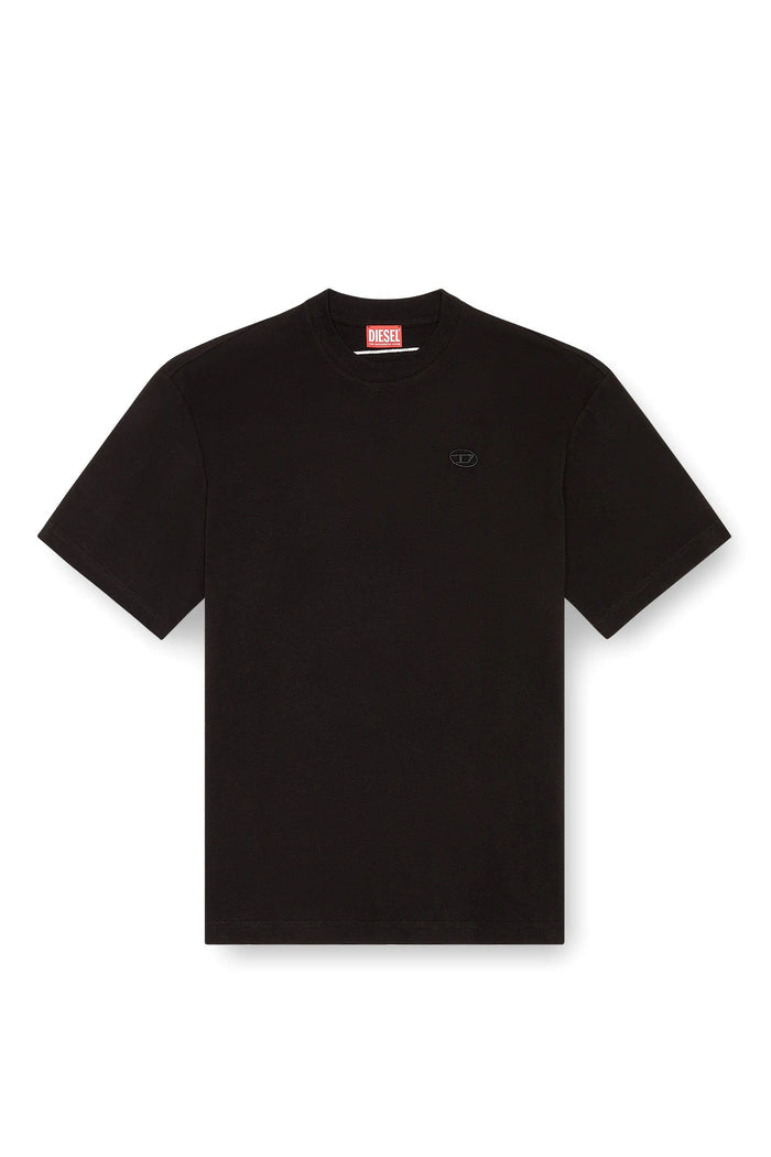 T-shirt with maxi oval D embroidery