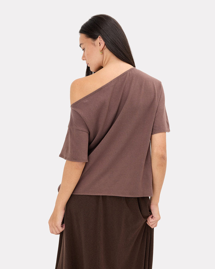 Talisha Top in Chocolate | Oversized Fit | The Lullaby Club