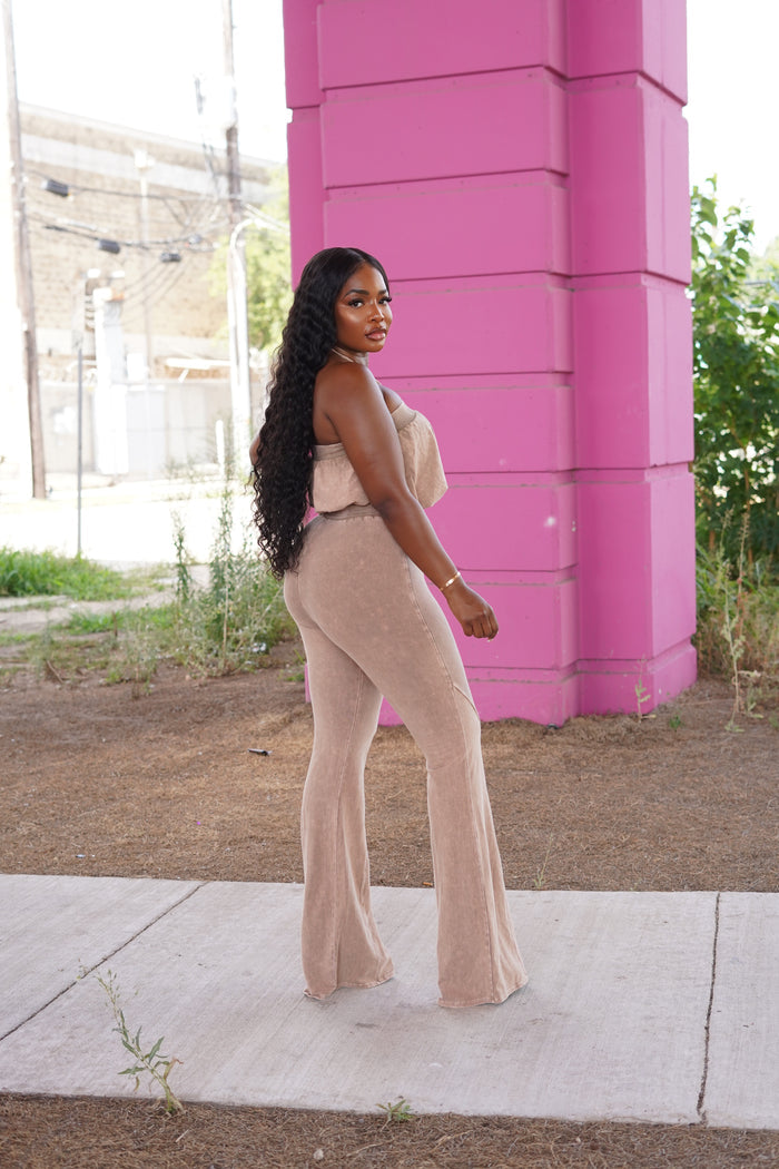 Tan Bubble Pant set