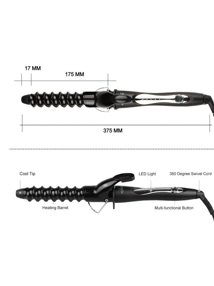 Temperature Control Barrel Curling Iron