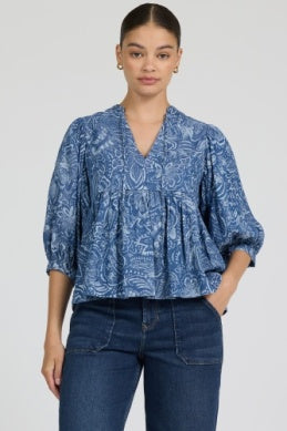 The Malia Top - Greige Goods