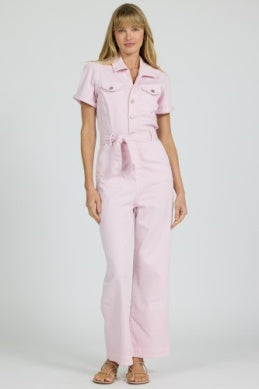 The Riveter Jumpsuit - Greige Goods