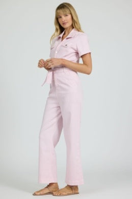 The Riveter Jumpsuit - Greige Goods