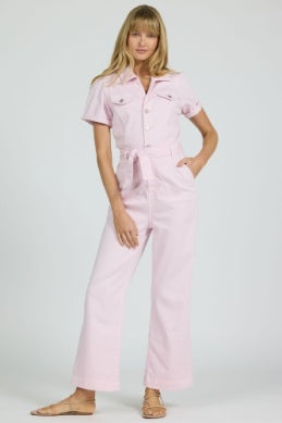 The Riveter Jumpsuit - Greige Goods