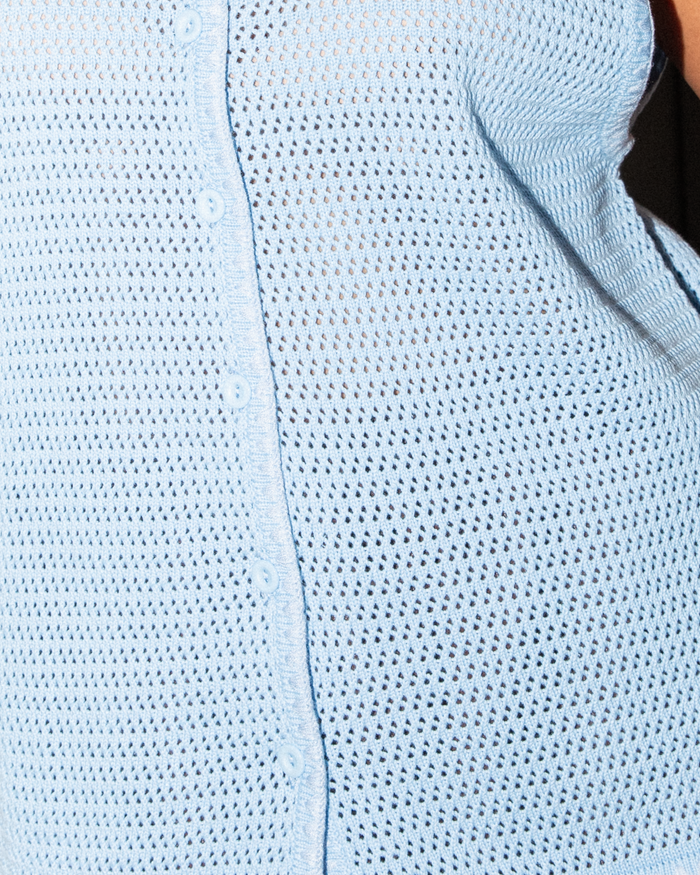 Tyler Knit Vest | Powder Blue