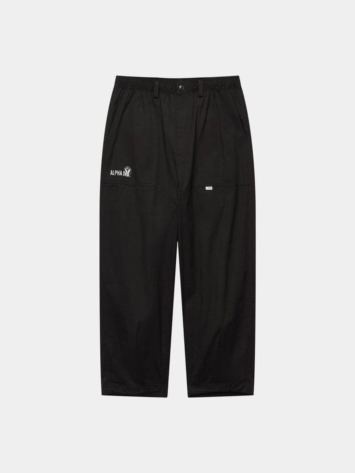UNFRM COTTON RIPSTOP PANT BOTTOM Alpha Industries BLACK XS
