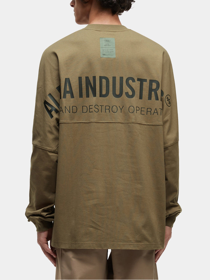 UNFRM LONG-SLEEVED GRAPHIC TEE TOP Alpha Industries