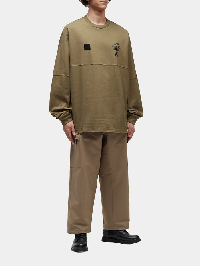 UNFRM LONG-SLEEVED GRAPHIC TEE TOP Alpha Industries