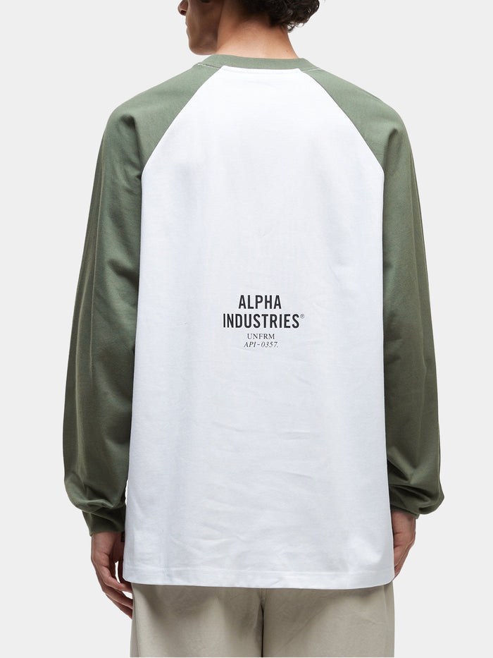 UNFRM LONG-SLEEVED RAGLAN T-SHIRT TOP Alpha Industries