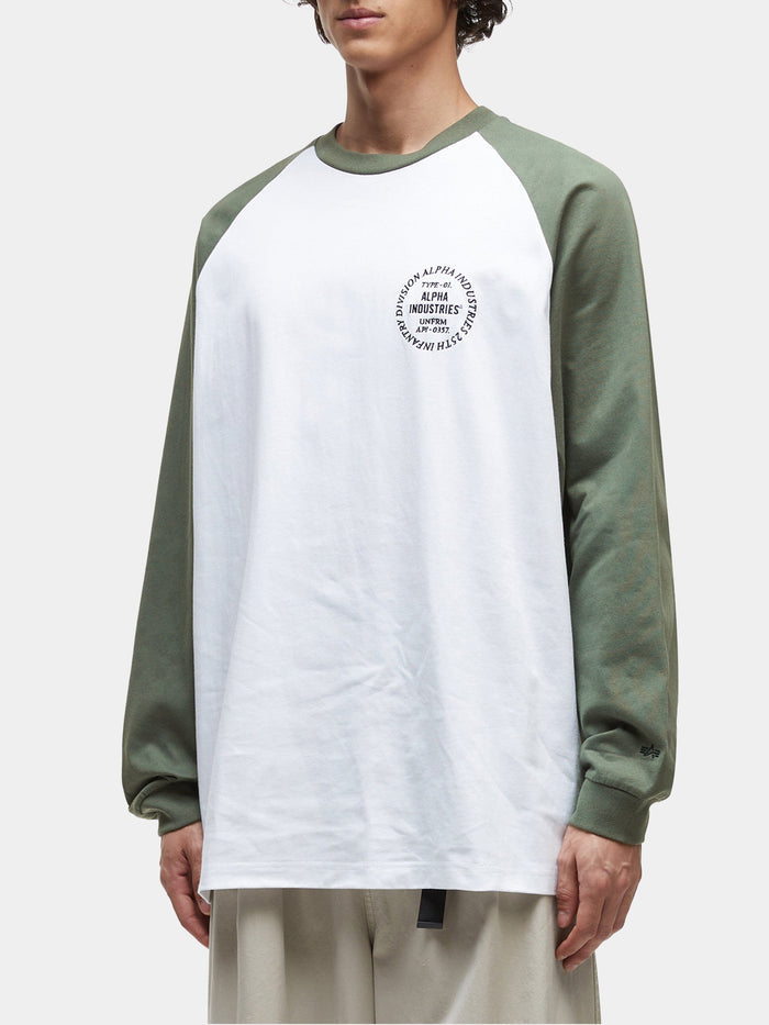 UNFRM LONG-SLEEVED RAGLAN T-SHIRT TOP Alpha Industries