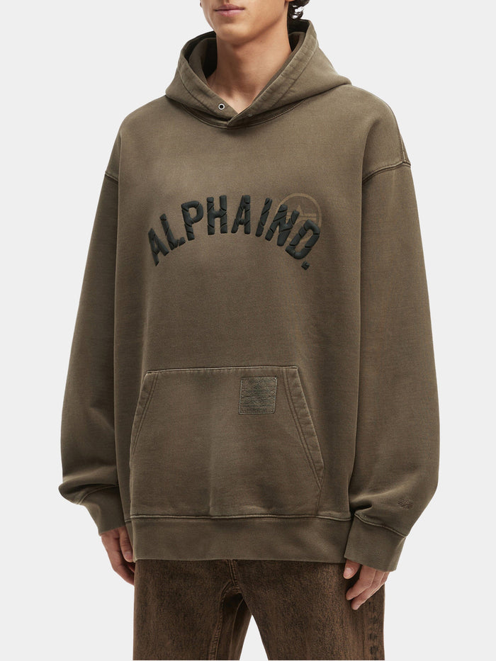 UNFRM WASHED ALPHA IND HOODIE TOP Alpha Industries