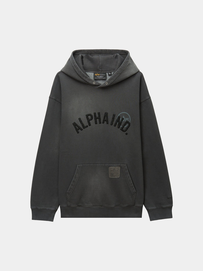 UNFRM WASHED ALPHA IND HOODIE TOP Alpha Industries GRAY 2XL