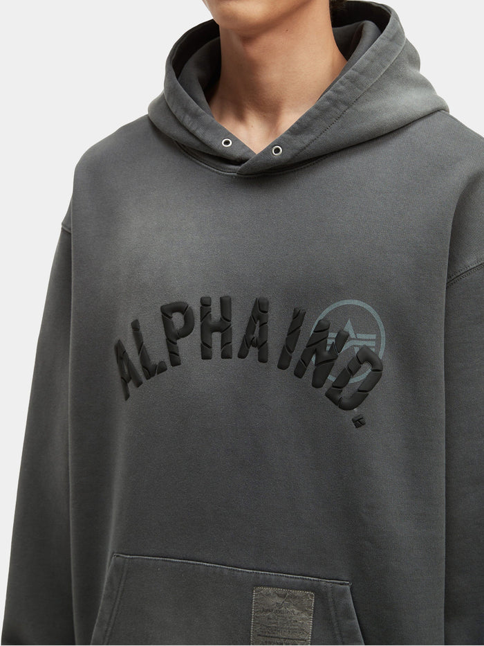 UNFRM WASHED ALPHA IND HOODIE TOP Alpha Industries