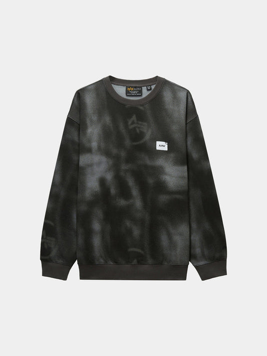 UNFRM WASHED CREWNECK TOP Alpha Industries GRAY XS