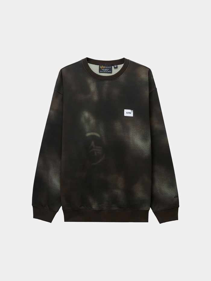 UNFRM WASHED CREWNECK TOP Alpha Industries RUST XS