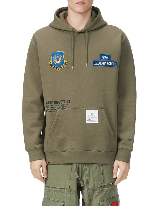 ALPHA BADGE HOODIE TOP Alpha Industries