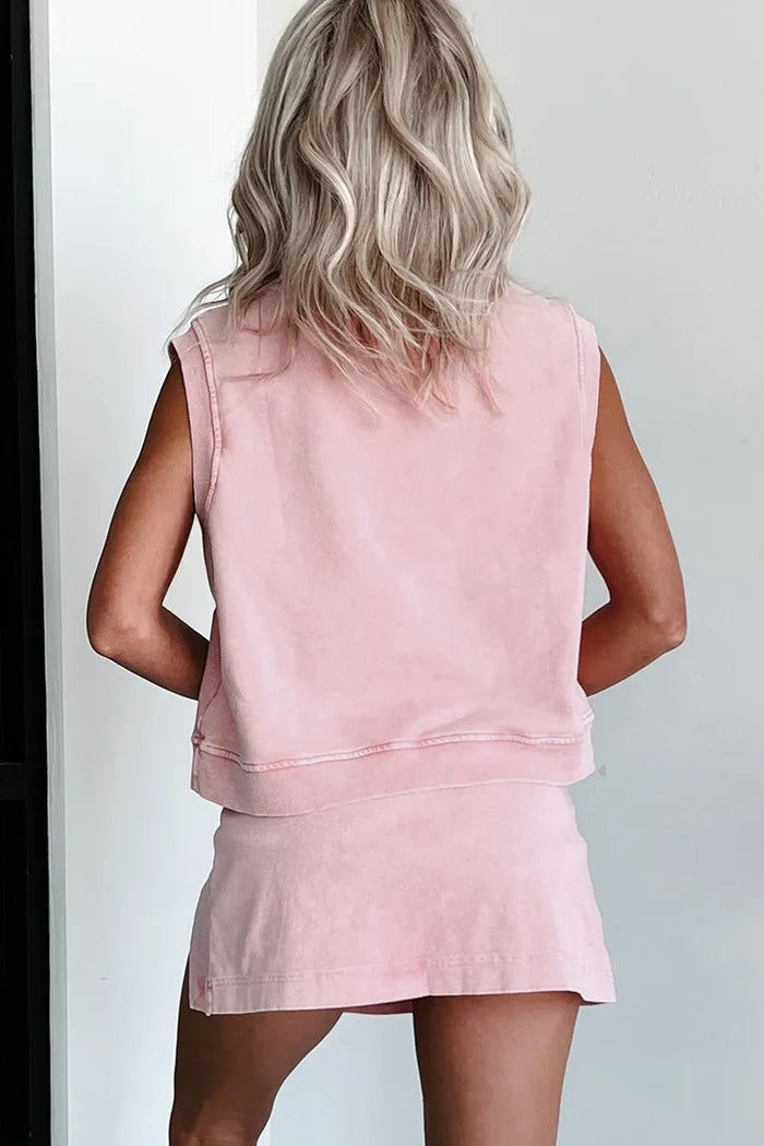 USA Round Neck Tank and Shorts Set
