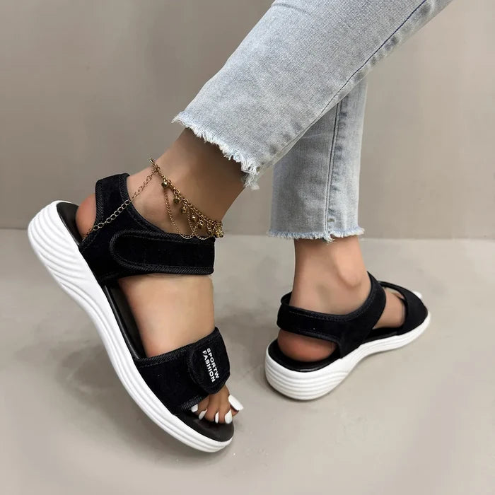 Velcro Strap Open Toe Sandals