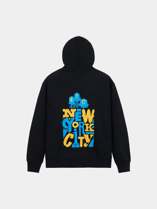 WATER TOWER STACKS HOODIE TOP Alpha Industries BLACK XS