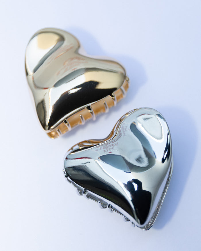 Wavy Heart Hair Clips