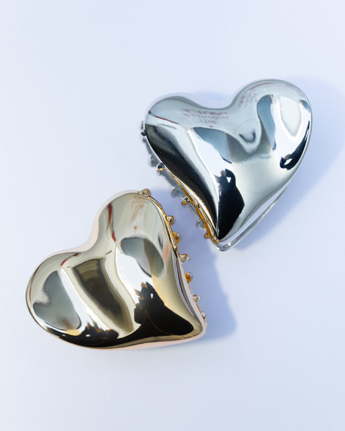 Wavy Heart Hair Clips