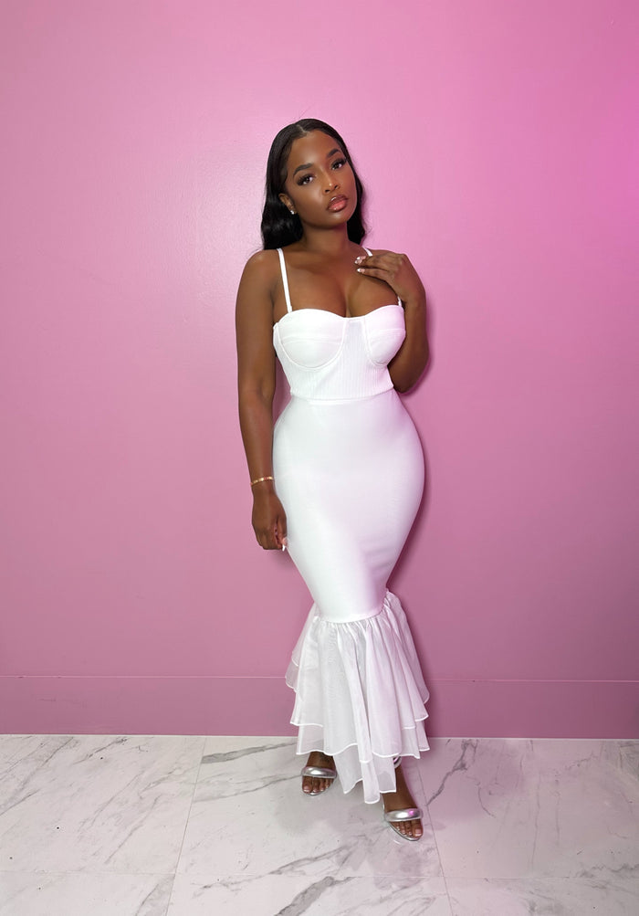 White Bustier dress