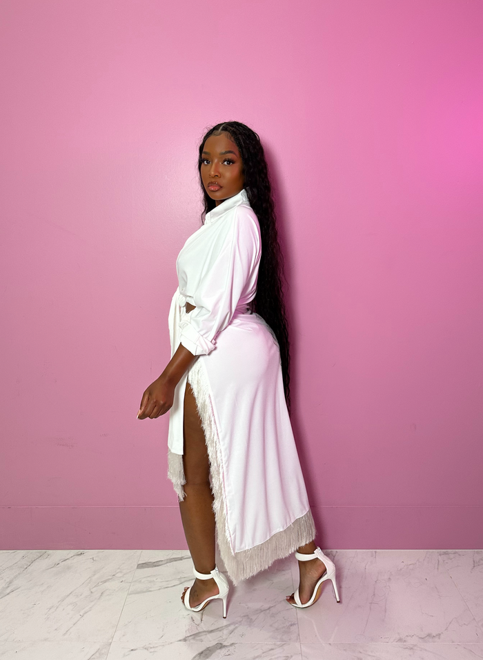 White Mykonos Skirt Set