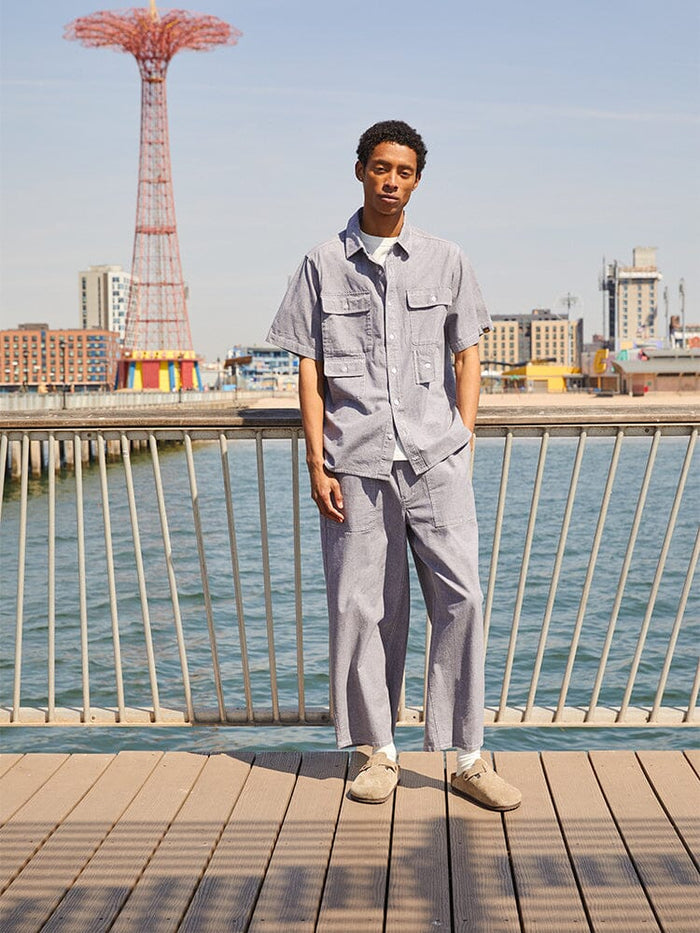 Alpha Industries Wide Leg Cotton Trouser, cotton fabric, wide leg design.