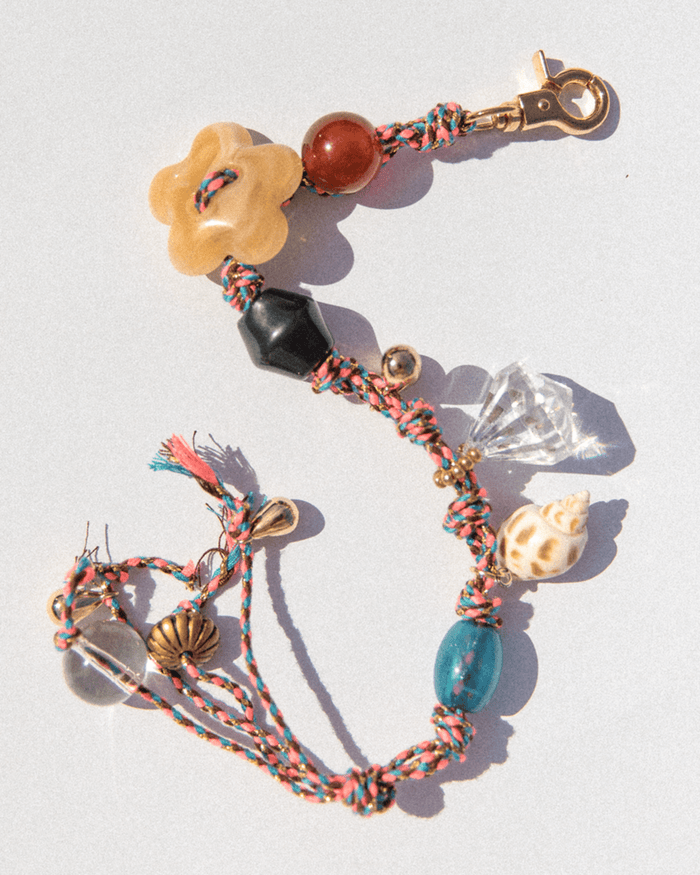 Wildflower Key Ring Phone Charm | Pink
