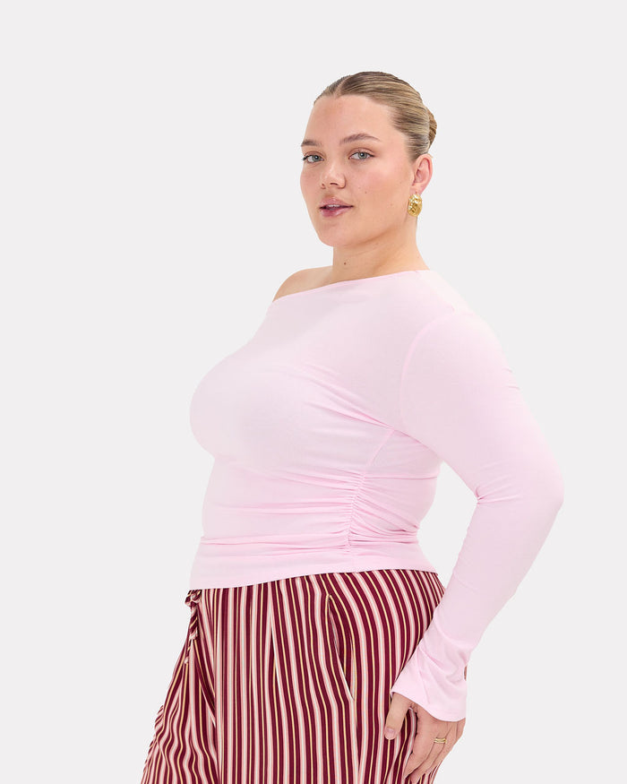 Wren Top in Pink | Stretchy Winterwear | The Lullaby Club