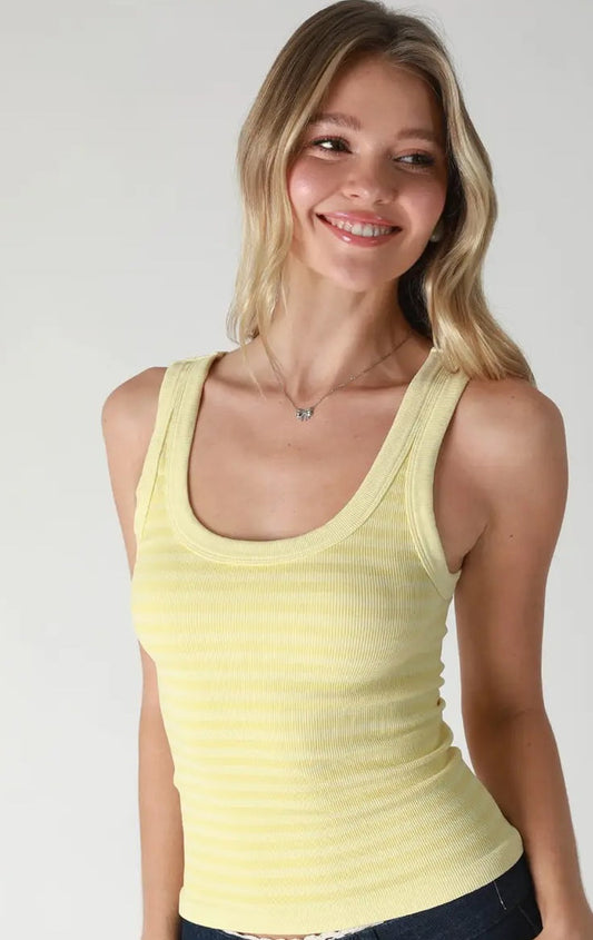 YELLOW RETRO REVERSIBLE TANK