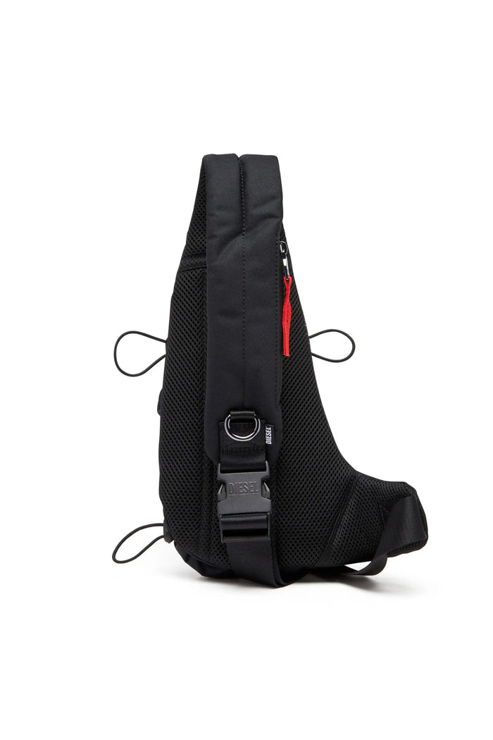 Zip-D-Sling bag in check-jacquard shell