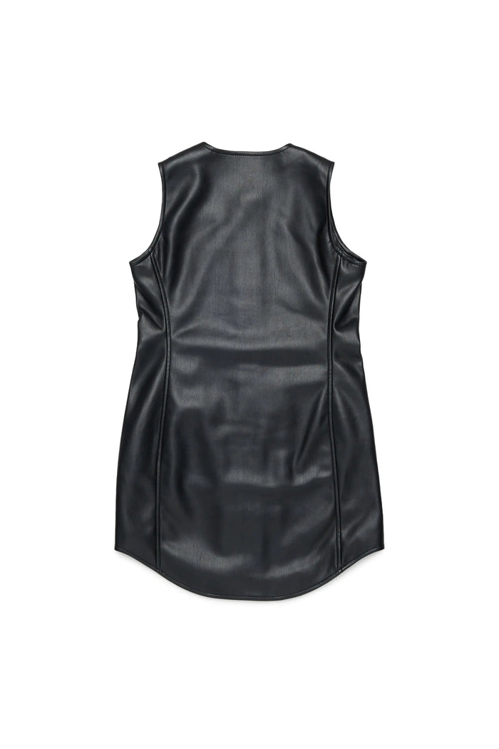 Zip-through sleeveless shirt dress