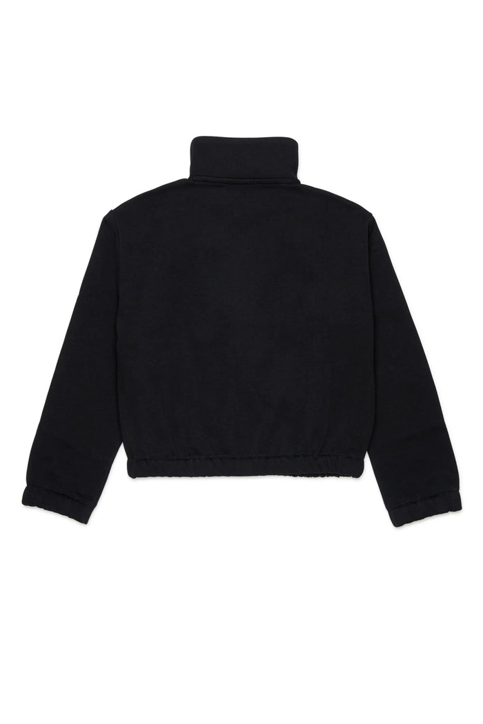 Zip-up sweatshirt with Oval D logo